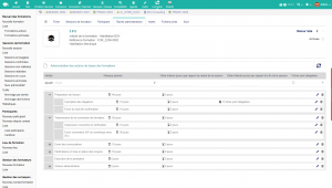 configuration tâches administratives